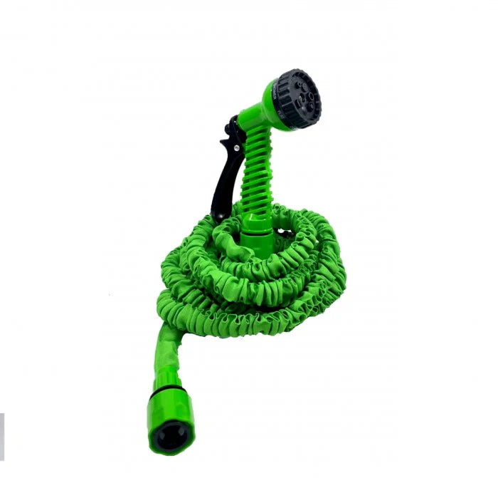 Moonval Expandable Garden Hose, Flexible Water Hose with Spray Nozzle for Lawn, Garden & Car Wash