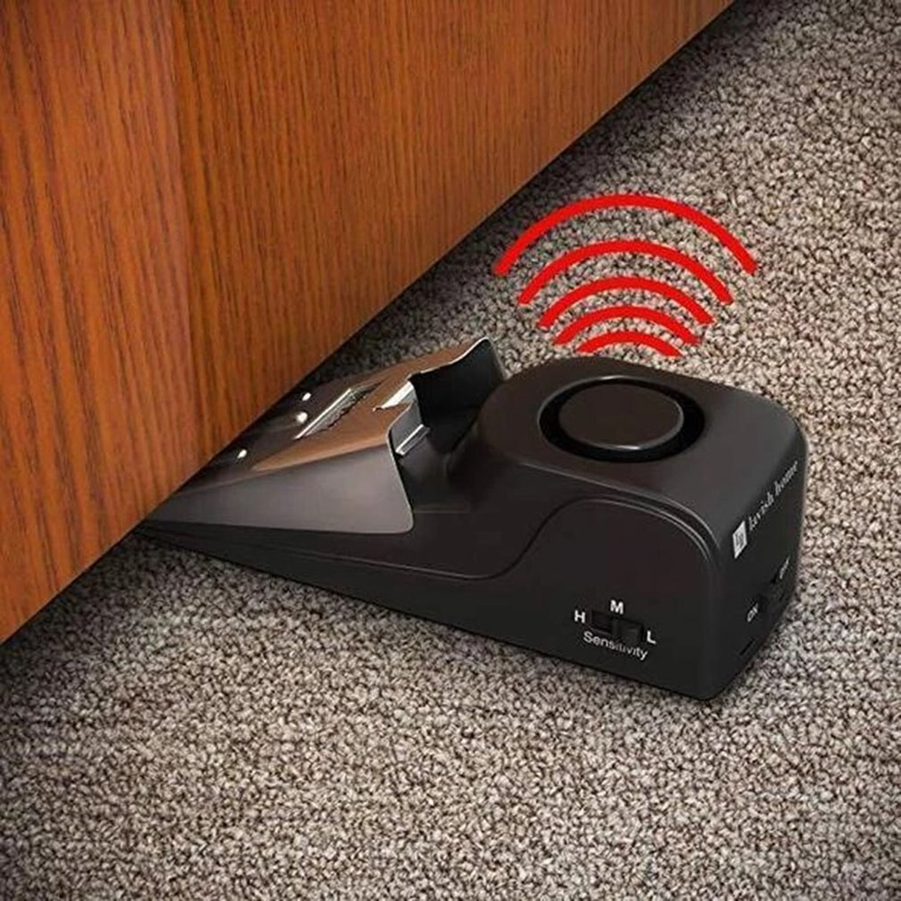 Moonval Door Stop Alarm, Portable Anti-Theft Security Door Alarm with Adjustable Sensitivity for Home & Travel