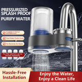 Moonval Faucet Water Filter, Dual-Mode Tap Purifier with Washable Cartridge & Adapters