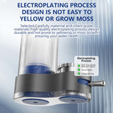 Moonval Faucet Water Purifier, Tap Water Filter with Universal Adapters for Kitchen Faucets