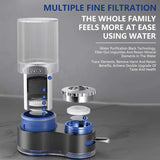 Moonval Faucet Water Filter, Dual-Mode Tap Purifier with Washable Cartridge & Adapters