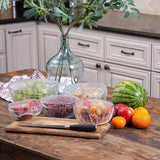 Moonval Reusable Food Freshness Bags, Elastic Bowl Covers for Fruit & Food Storage