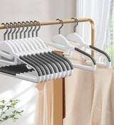 Moonval Clothes Hangers, 20-Pack Non-Slip Space-Saving Closet Hangers
