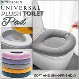 Moonval Plush Toilet Seat Cover, Universal Washable Cushion with Convenient Lift Handle