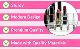 Moonval Lipstick & Nail Polish Organizer, 24-Slot Clear Makeup Storage Holder