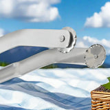 Moonval BBQ Sausage Tongs, Stainless Steel Grill Tongs with Non-Slip Grip