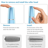 Moonval Electric Callus Remover, Rechargeable Foot Care Tool for Smooth Heels & Dry Skin