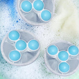 Moonval Floating Hair Catcher, Reusable Mesh Drain Filter for Washers, Sinks & Bathtubs
