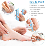 Moonval Electric Callus Remover, Rechargeable Foot Care Tool for Smooth Heels & Dry Skin