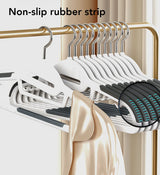Moonval Clothes Hangers, 20-Pack Non-Slip Space-Saving Closet Hangers