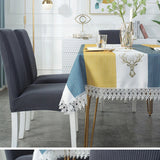Moonval Stretch Chair Covers, 6-Pack Waterproof Textured Dining Chair Slipcovers Universal Fit