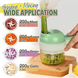 Moonval 5-in-1 Cordless Food Processor, USB-C Electric Chopper, Mincer & Cleaning Brush
