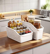 Moonval Pull-Out Pantry Organizer, Rolling Kitchen Cabinet Storage Shelf with Wheels
