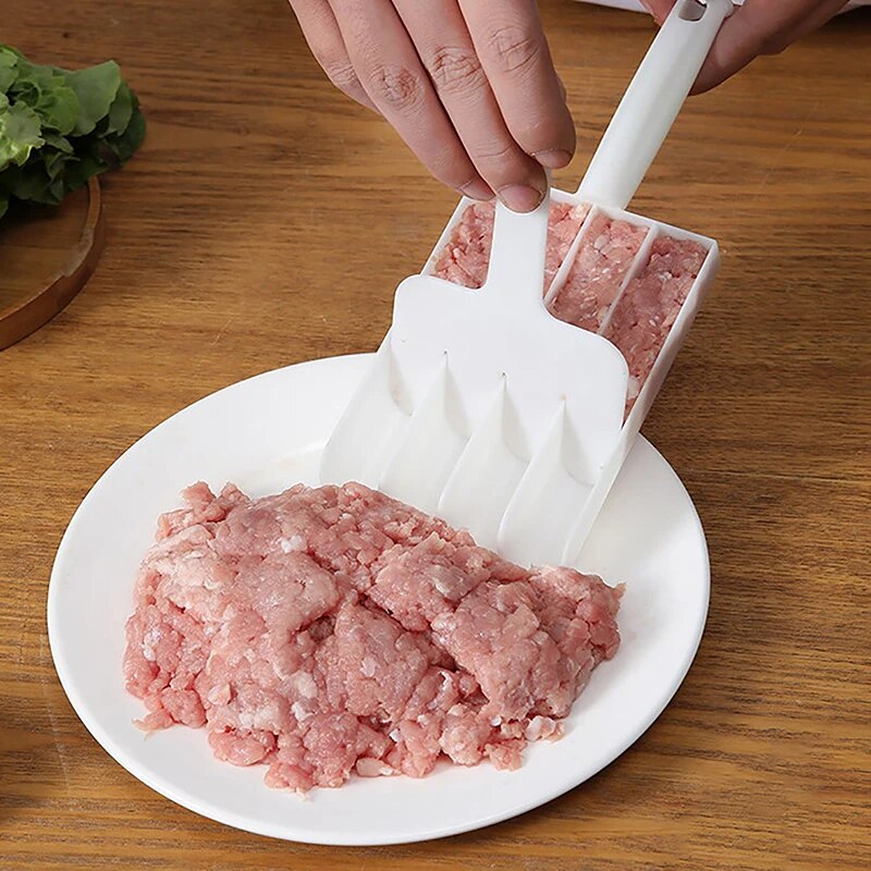 Moonval Triple Meatball Maker, Non-Stick 3-at-Once Meatball Mold with Easy-Release Handle