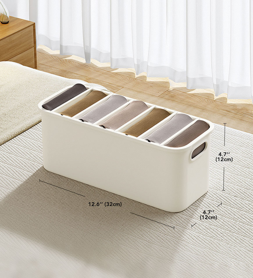Moonval Wardrobe Clothes Organizer, Foldable 7-Grid Closet Storage Box for Jeans, Shirts & Sweaters