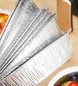 Moonval Round Aluminum Air Fryer Liners, Disposable Oil-Resistant Foil Trays for Air Fryers