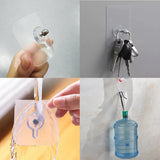 Moonval Adhesive Wall Hooks, Waterproof No-Drill Screw Wall Hooks for Heavy-Duty Hanging