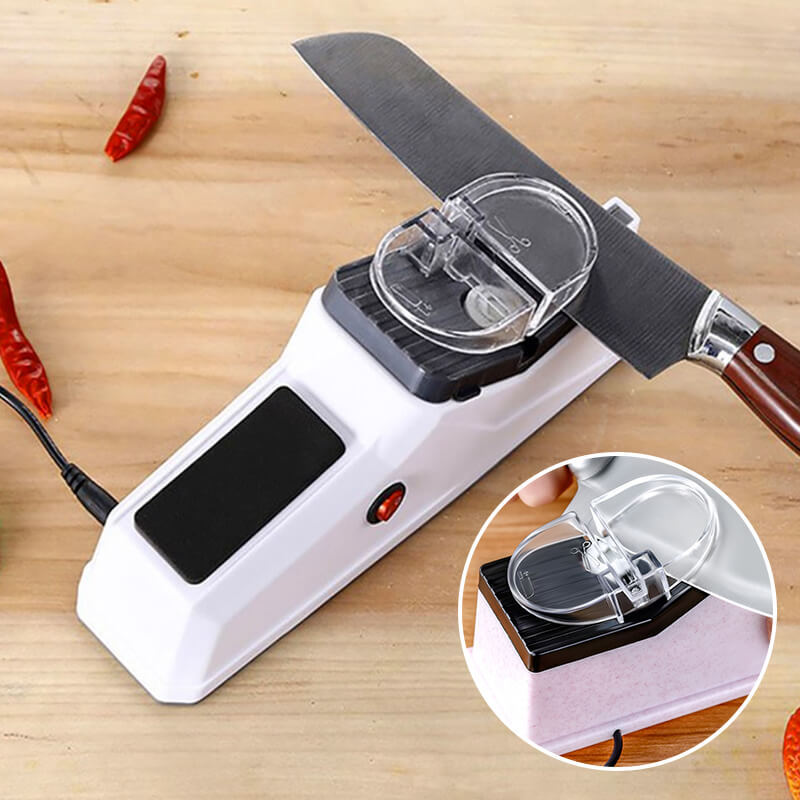 Moonval Electric Knife Sharpener, USB-Powered Multi-Angle Sharpening System with Safety Guard