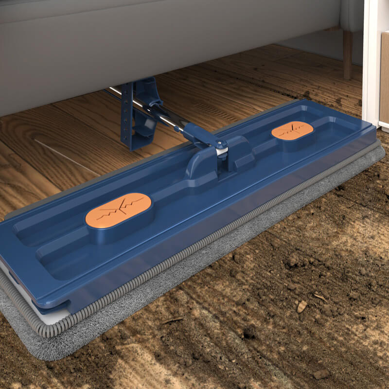 Moonval Flat Mop & Bucket Set, Ultra-Absorbent 360° Swivel Floor Cleaning System