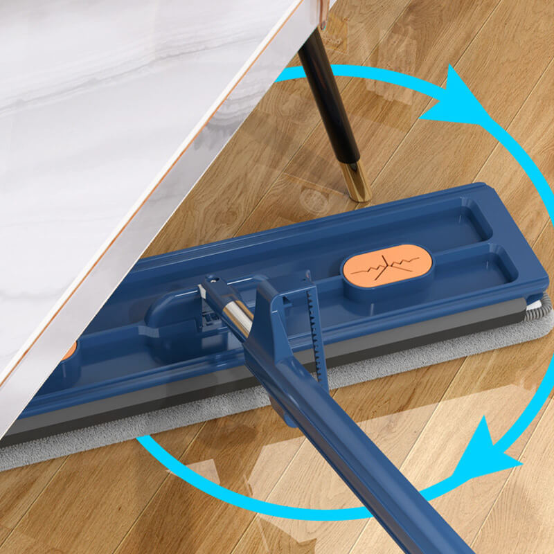 Moonval Flat Mop & Bucket Set, Ultra-Absorbent 360° Swivel Floor Cleaning System