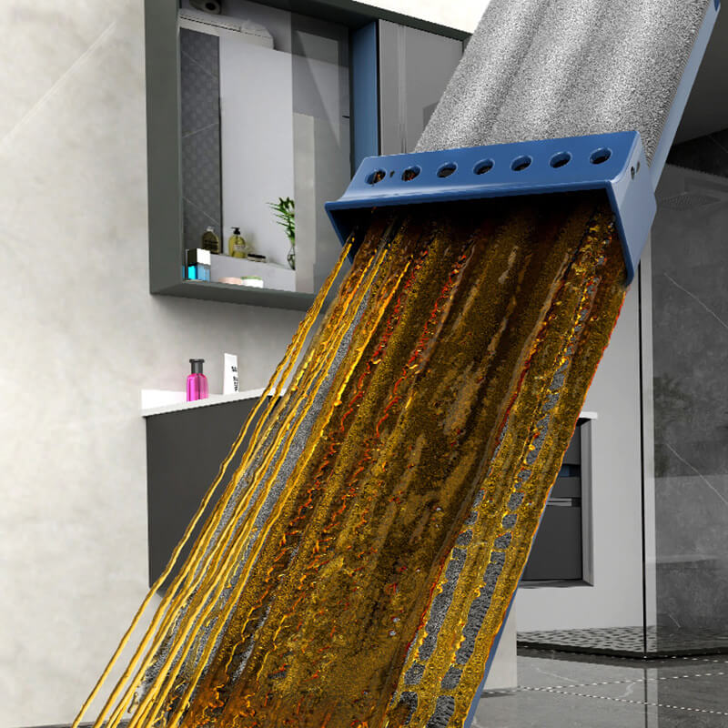 Moonval Flat Mop & Bucket Set, Ultra-Absorbent 360° Swivel Floor Cleaning System