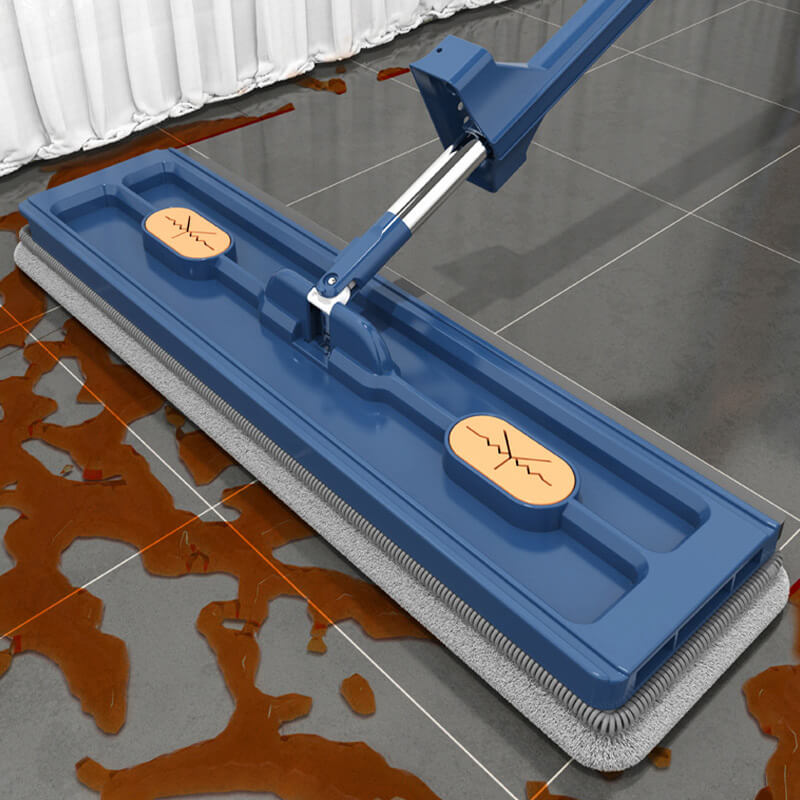 Moonval Flat Mop & Bucket Set, Ultra-Absorbent 360° Swivel Floor Cleaning System