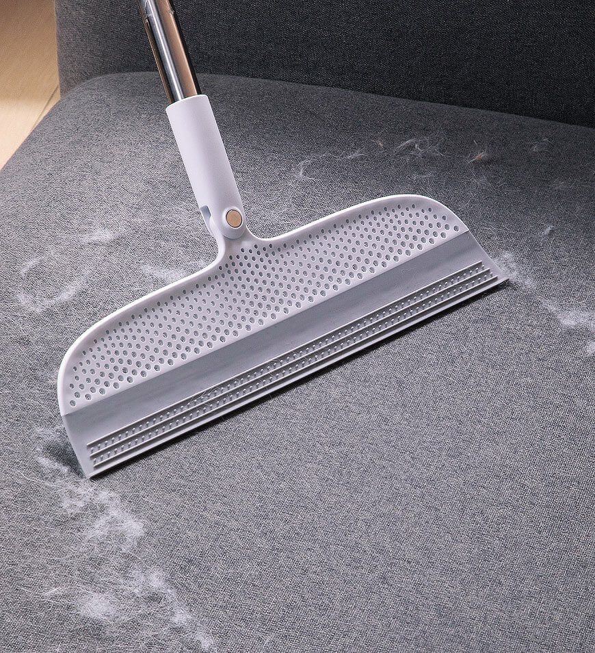 Moonval Magic Silicone Broom, Multi-Purpose Pet Hair Remover for Floors, Carpets & Windows