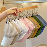 Moonval Adjustable Pants Hangers, Multi-Clip Closet Organizer for Pants, Skirts & Hats