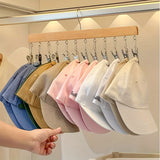 Moonval Adjustable Pants Hangers, Multi-Clip Closet Organizer for Pants, Skirts & Hats