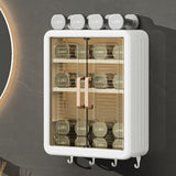 Moonval Wall-Mounted Magnetic Storage Rack, Self-Adhesive Organizer Shelf for Kitchen & Bathroom