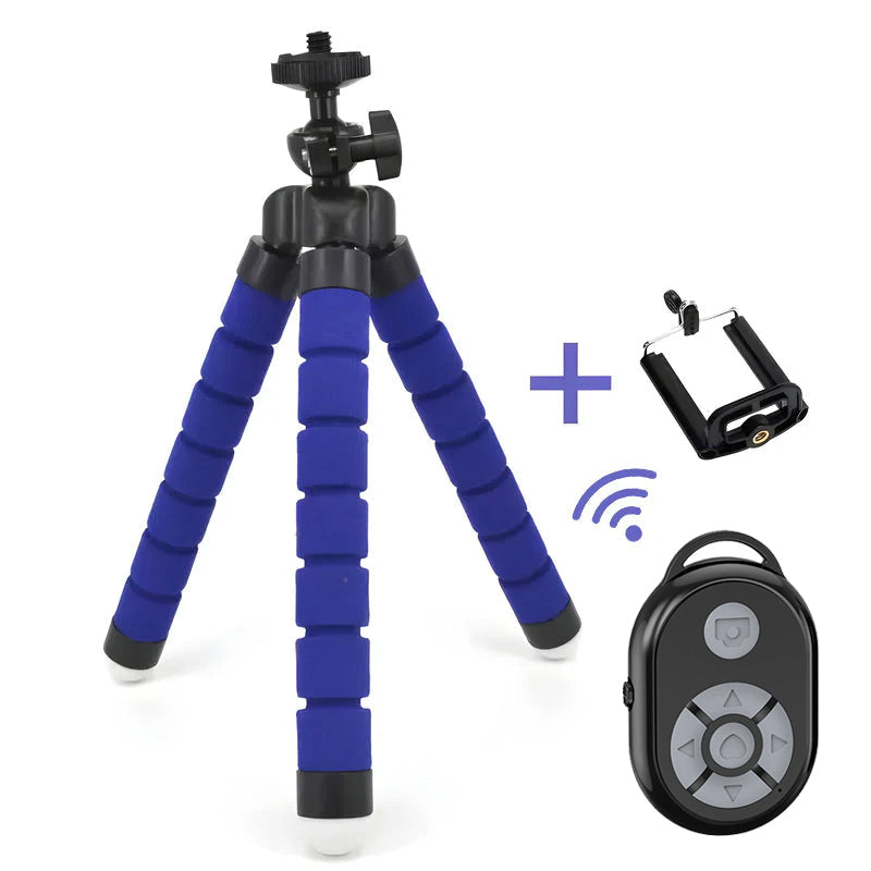 Moonval Flexible Octopus Mini Tripod, Adjustable Phone & Camera Stand with Universal Mount