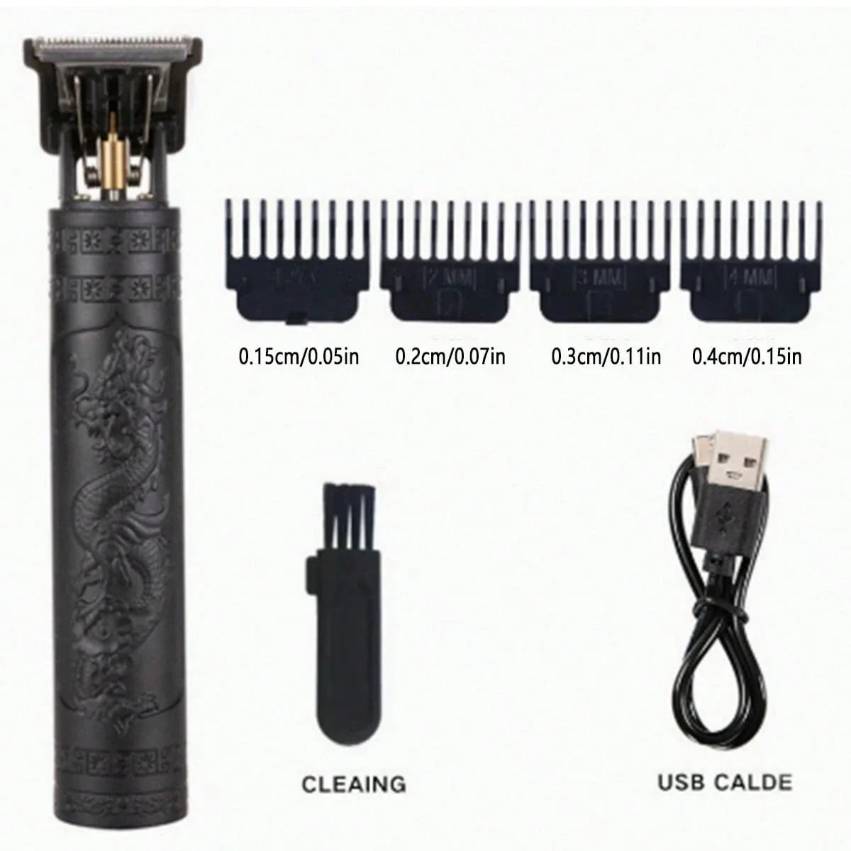 Moonval 2-in-1 Hair Clipper & Beard Trimmer, Rechargeable Cordless Grooming Kit for Men