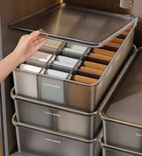 Moonval Clear Socks & Underwear Organizer Box, Divided Drawer Storage for Lingerie & Accessories