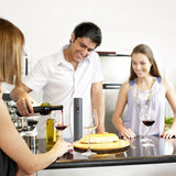 Moonval Electric Wine Opener Set, Automatic Rechargeable Corkscrew with Foil Cutter