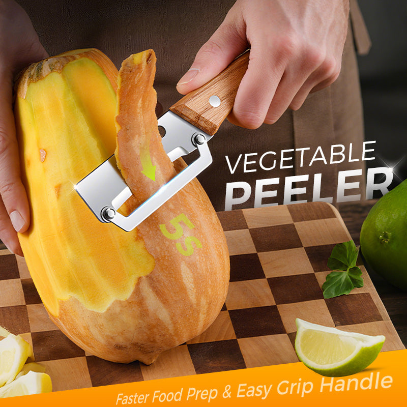 Moonval Multi-Functional Vegetable Peeler, Stainless Steel Kitchen Peeler for Fruits & Vegetables