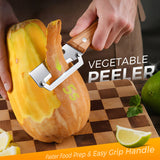 Moonval Multi-Functional Vegetable Peeler, Stainless Steel Kitchen Peeler for Fruits & Vegetables