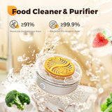 Moonval Portable Food Cleaner, Waterproof Ultrasonic Fruit & Vegetable Washer for Kitchen & Travel
