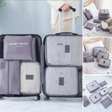 Moonval Travel Packing Cubes, 6-Piece Luggage Organizer Set for Clothes, Shoes & Travel Essentials