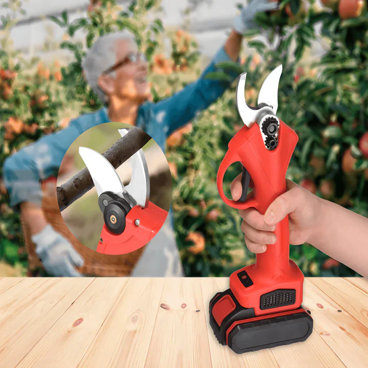 Moonval Cordless Pruning Shears, Rechargeable Electric Fruit Tree Trimmer for Precision Cutting