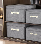 Moonval Foldable Storage Bins with Lids, 2-Pack Fabric Storage Boxes for Closet & Home Organization