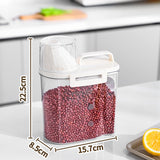 Moonval 1600ml Food Storage Container, Airtight Kitchen Storage Box for Dry Food & Meal Prep