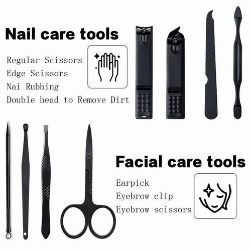 Moonval Manicure Set, Stainless Steel Nail Clipper & Grooming Kit with Travel Storage Case