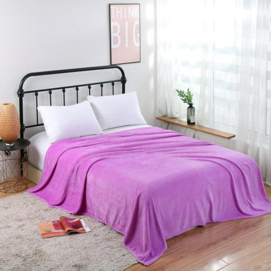 Moonval Cocolino Blanket Set, 2-Pack Ultra Soft Plush Fleece Throw for Bed & Sofa