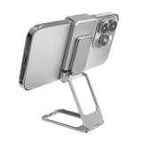 Moonval Portable Phone Stand, 360° Rotating Metal Desktop Holder for Smartphones & Tablets