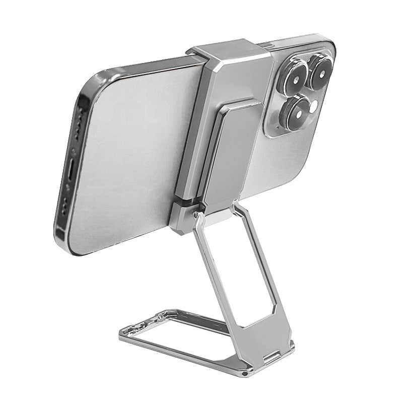 Moonval Portable Phone Stand, 360° Rotating Metal Desktop Holder for Smartphones & Tablets
