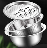 Moonval Multifunction Stainless Steel Sink, Multi-Purpose Kitchen Wash Basin with Integrated Workstation