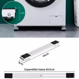 Moonval Appliance Base Stand, Adjustable Heavy-Duty Rolling Platform for Washer, Dryer & Refrigerator