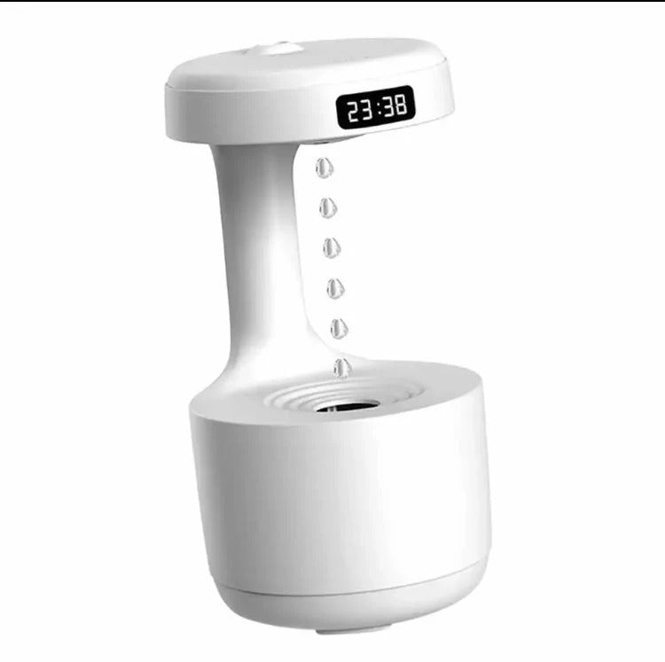 Moonval Anti-Gravity Water Droplet Humidifier, USB Ultrasonic Cool Mist Air Humidifier with LED Light