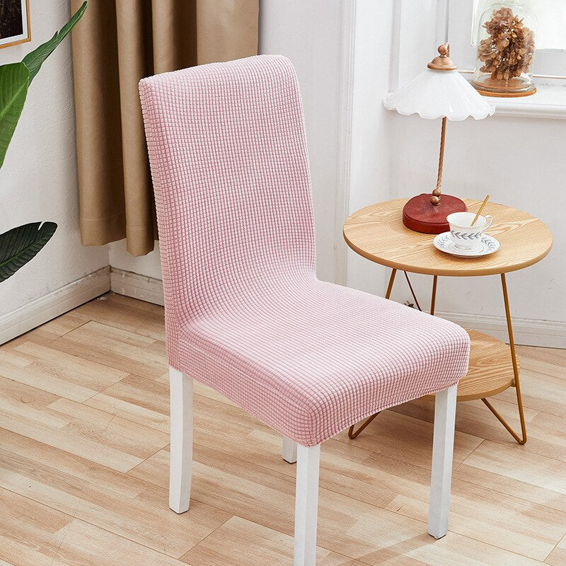 Moonval Stretch Chair Covers, 6-Pack Waterproof Textured Dining Chair Slipcovers Universal Fit