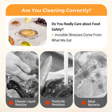 Moonval Portable Food Cleaner, Waterproof Ultrasonic Fruit & Vegetable Washer for Kitchen & Travel